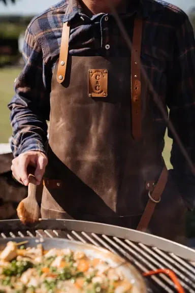 Coral & Cam Leather Apron