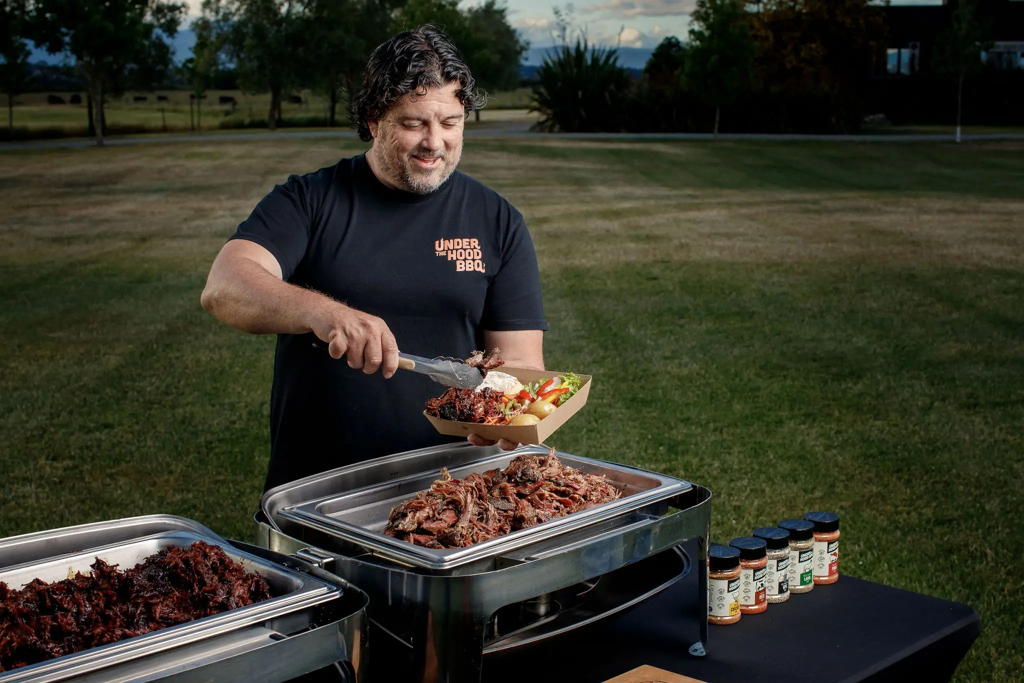 Prepared BBQ catering package
